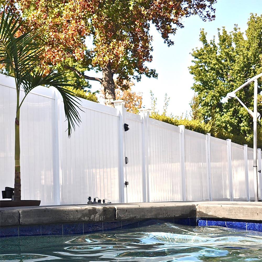 White Vinyl Privacy Fence Gate Kit P17477