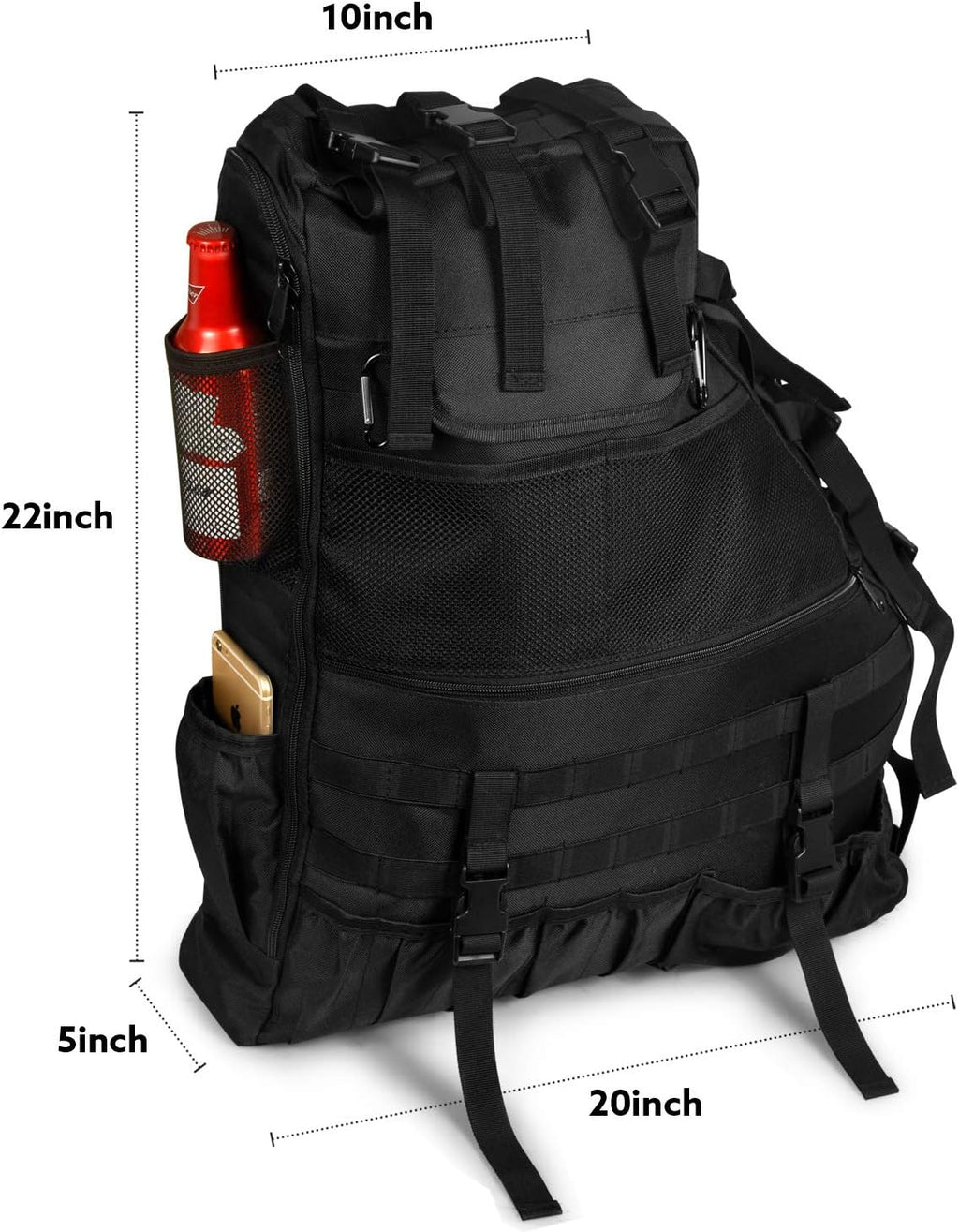 Roll Bar Storage Bag Cage with Multi-Pockets & Organizers G98953