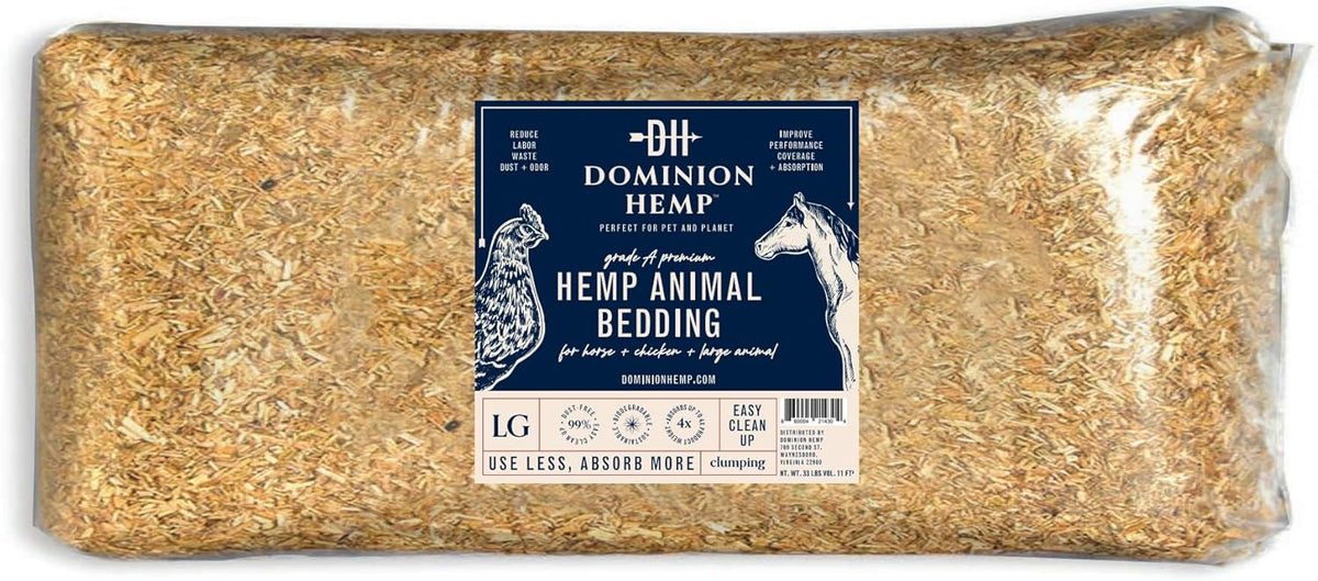 10+ Cubic Feet Grade A Hemp Bedding for Coops F15637