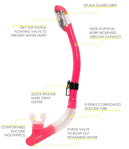 Single Lens Frameless Scuba Mask & Dry Snorkel A255