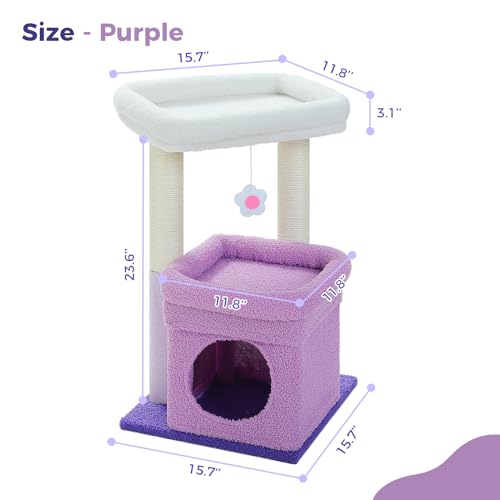 Natural Sisal Cat Tree with Cat Condo I595897