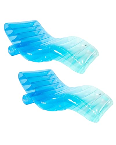 Giant Inflatable Blue Chaise Lounger Pool Float D473826