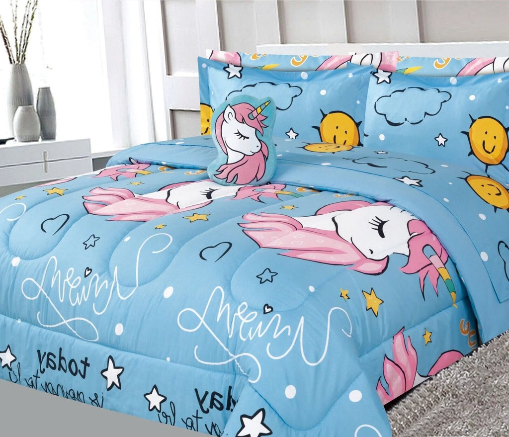 6 Pieces Twin Size Kids Comforter Set T164231