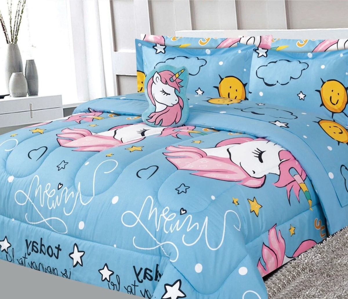 6 Pieces Twin Size Kids Comforter Set T164231