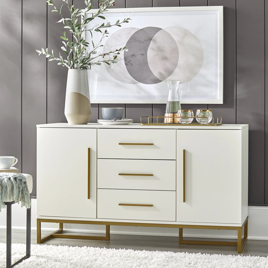 White Modern Dining Room Storage Sideboard B3330