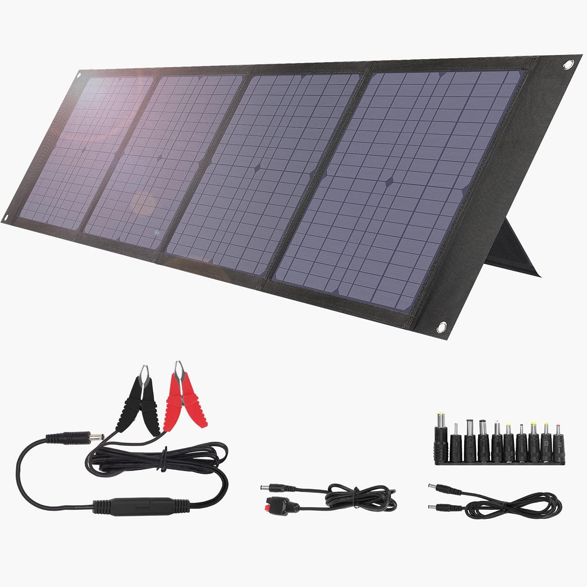 100W ETFE Portable Solar Panel with Kickstands, IP65 Waterproof I3638