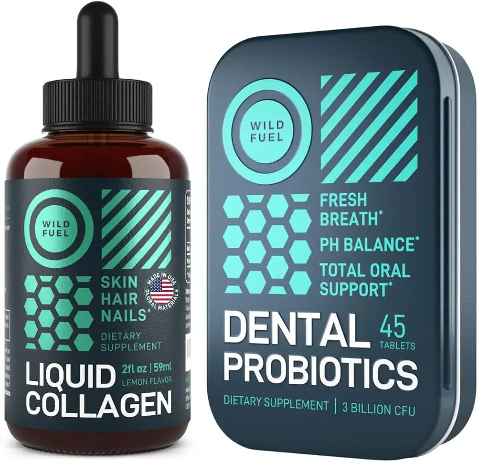 Liquid Collagen Peptides with Biotin and Dental Probiotics T261