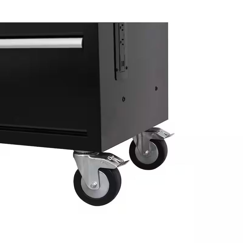 Black Mobile Workbench Cabinet G663