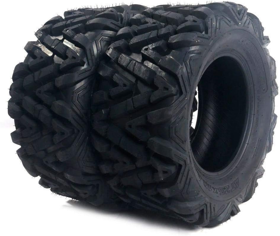 2 PCS All Terrain Tubeless ATV UTV Sports Tires 27x9-12 Front Left & Right 6PR V689427