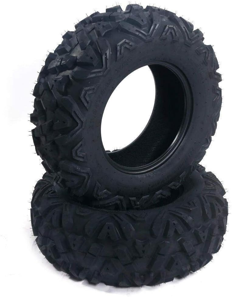 2 PCS All Terrain Tubeless ATV UTV Sports Tires 27x9-12 Front Left & Right 6PR V689427