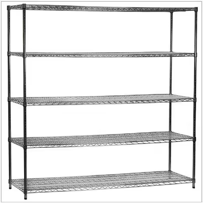 5-Tier Heavy Duty Steel Wire Shelving Unit Y540820