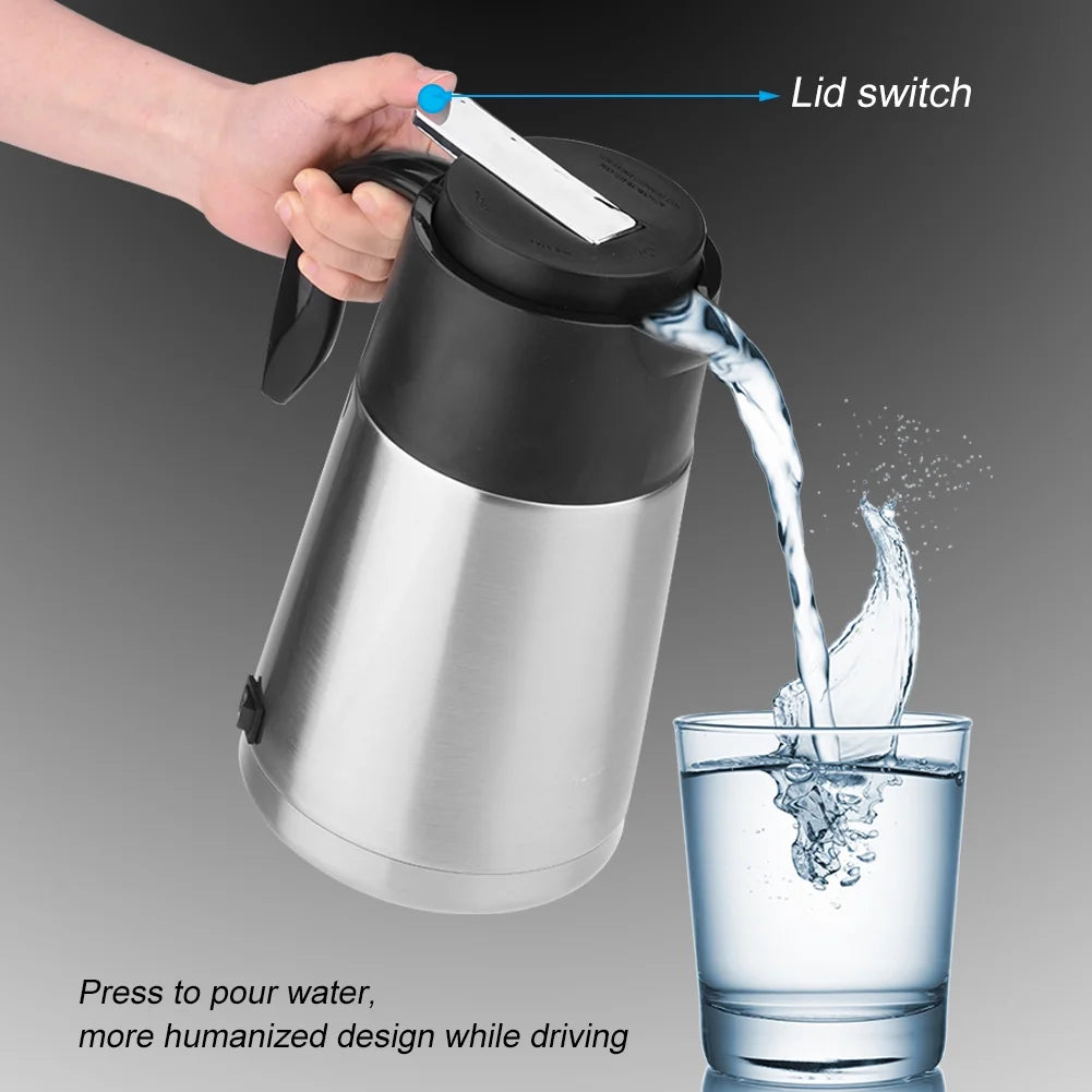 Car Water Heater Portable 1300ml 12V Kettle Bottle Z23463