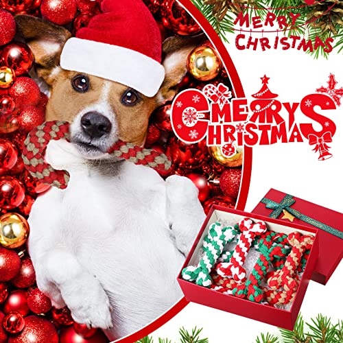 16 Pieces Christmas Dog Rope Toys Q864