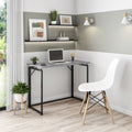 40" W Folding Computer Desk, Grey V5588