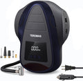 Portable Digital Tire Inflator Air Compressor with Pressure Gauge, Blue, Pack of 2 I570