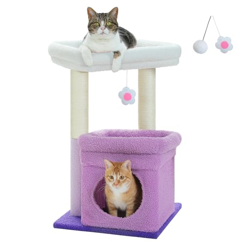 Natural Sisal Cat Tree with Cat Condo I595897