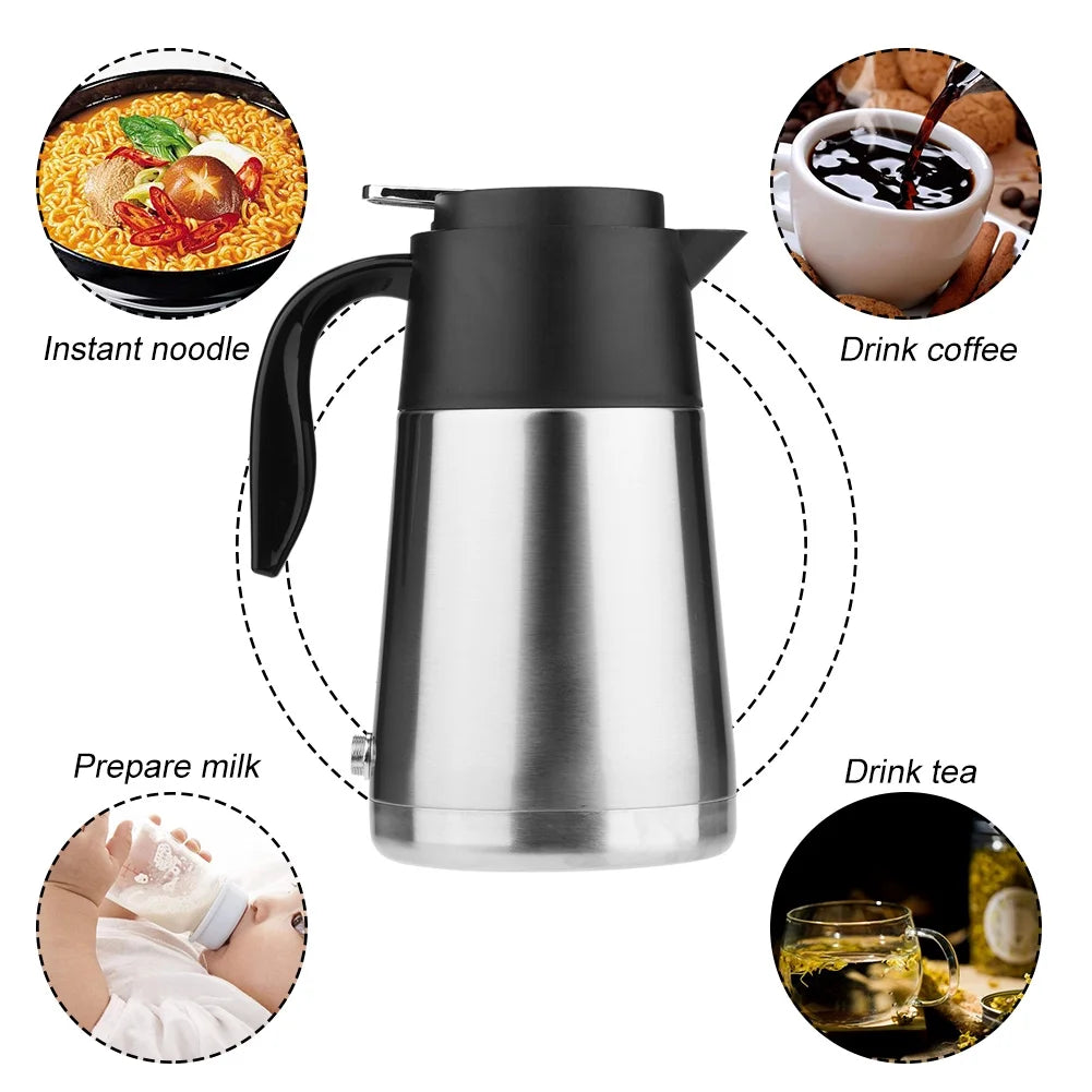 Car Water Heater Portable 1300ml 12V Kettle Bottle Z23463