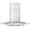 380 CFM Convertible Wall Mount Range Hood with Glass Canopy K731
