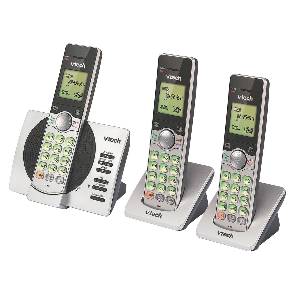 3-Handset Expandable Cordless Phone with Answering System O245