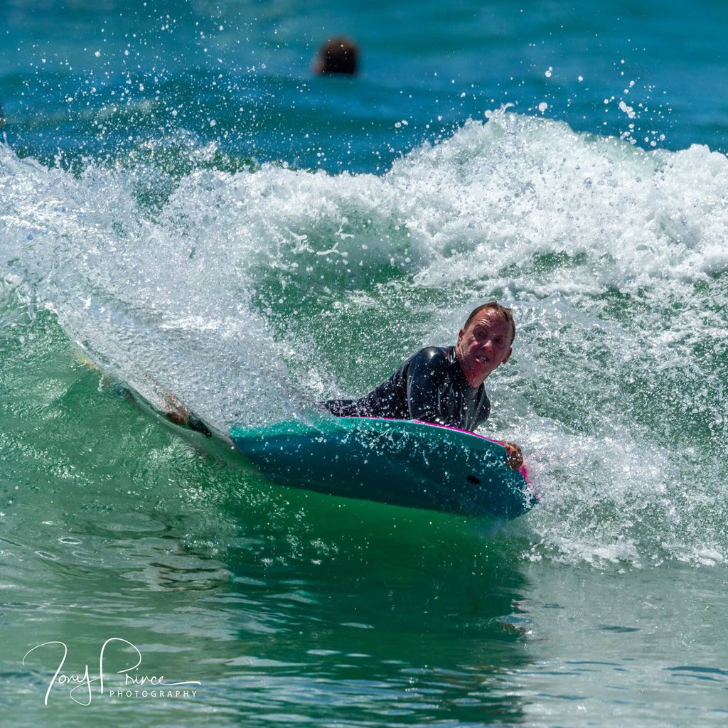 Turquoise Black White Bodyboard A412