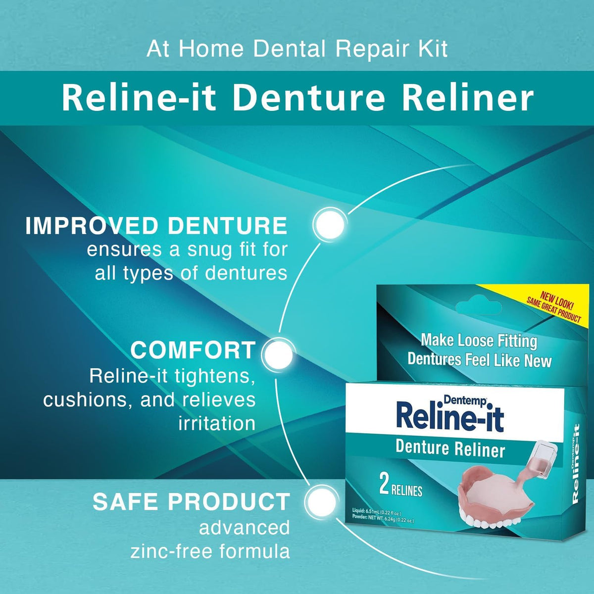 2 Count Denture Reliner D421