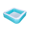 Inflatable Blue and White 2-Ring Swimming Pool R873