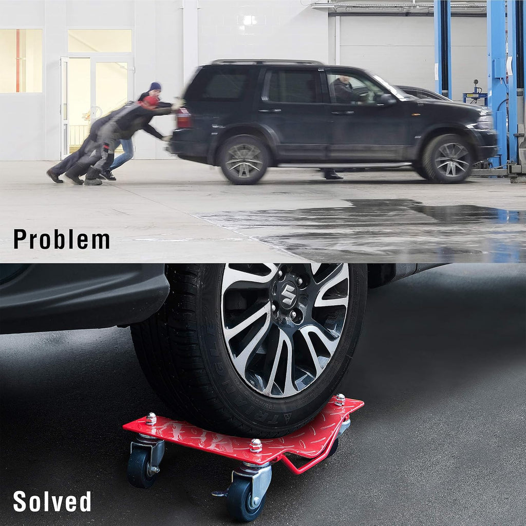 4-Piece Solid Steel Car Dolly Set E459