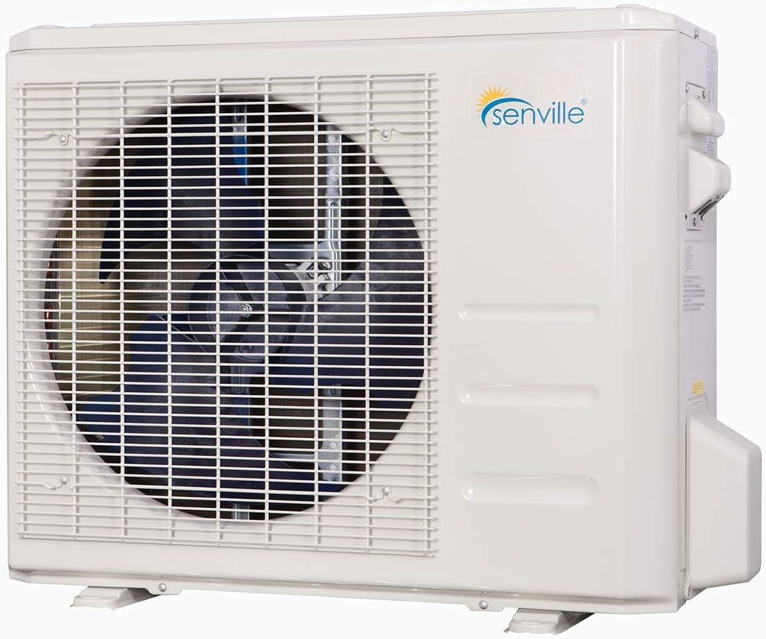12,000 BTU Floor Console Mini Split AC/Heating System, White A318412