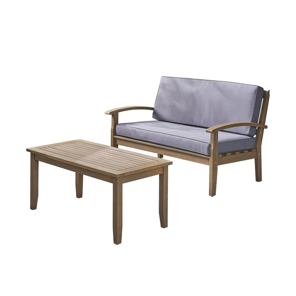 Acacia Loveseat and Coffee Table Set S690142
