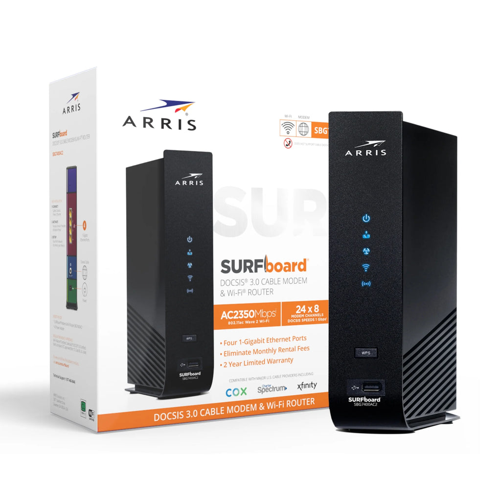 DOCSIS 3.0 Cable Modem AC2350 Dual-Band Wifi Router W758355