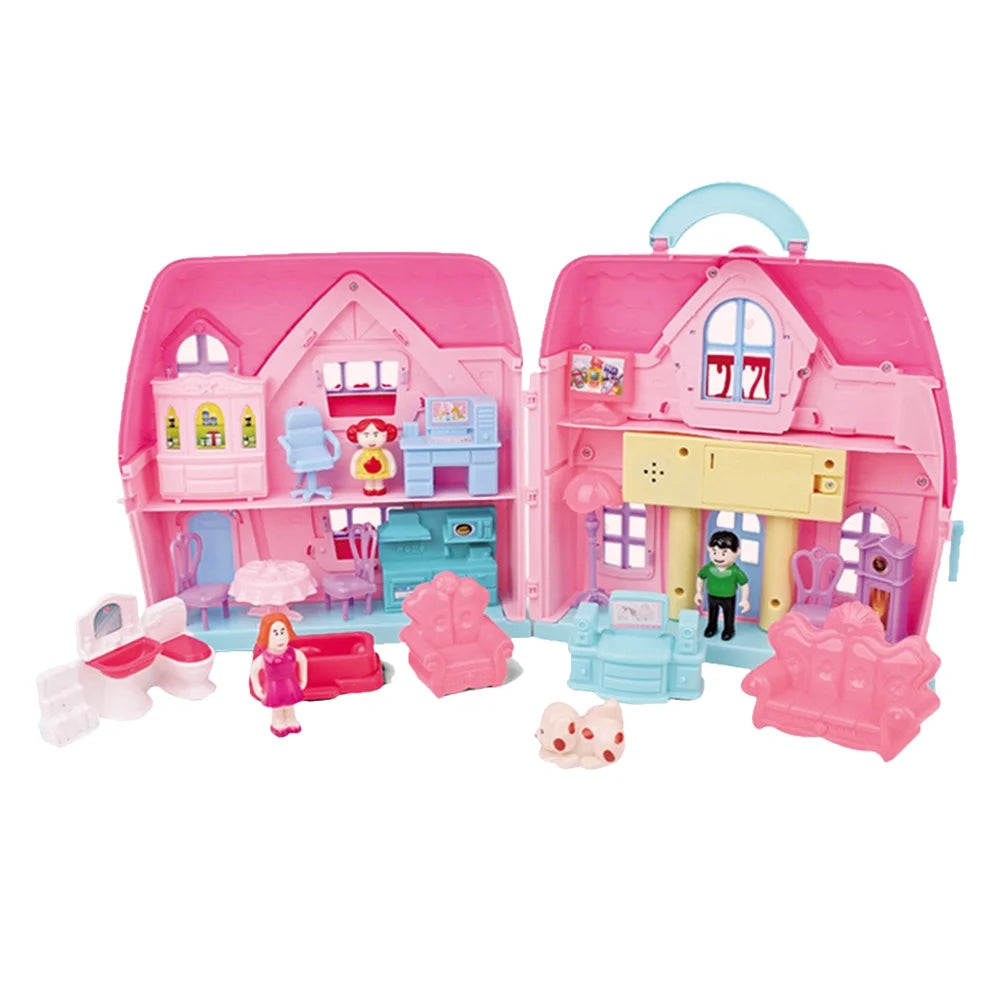 Portable House Two-storey Villa Mold Toy X31154