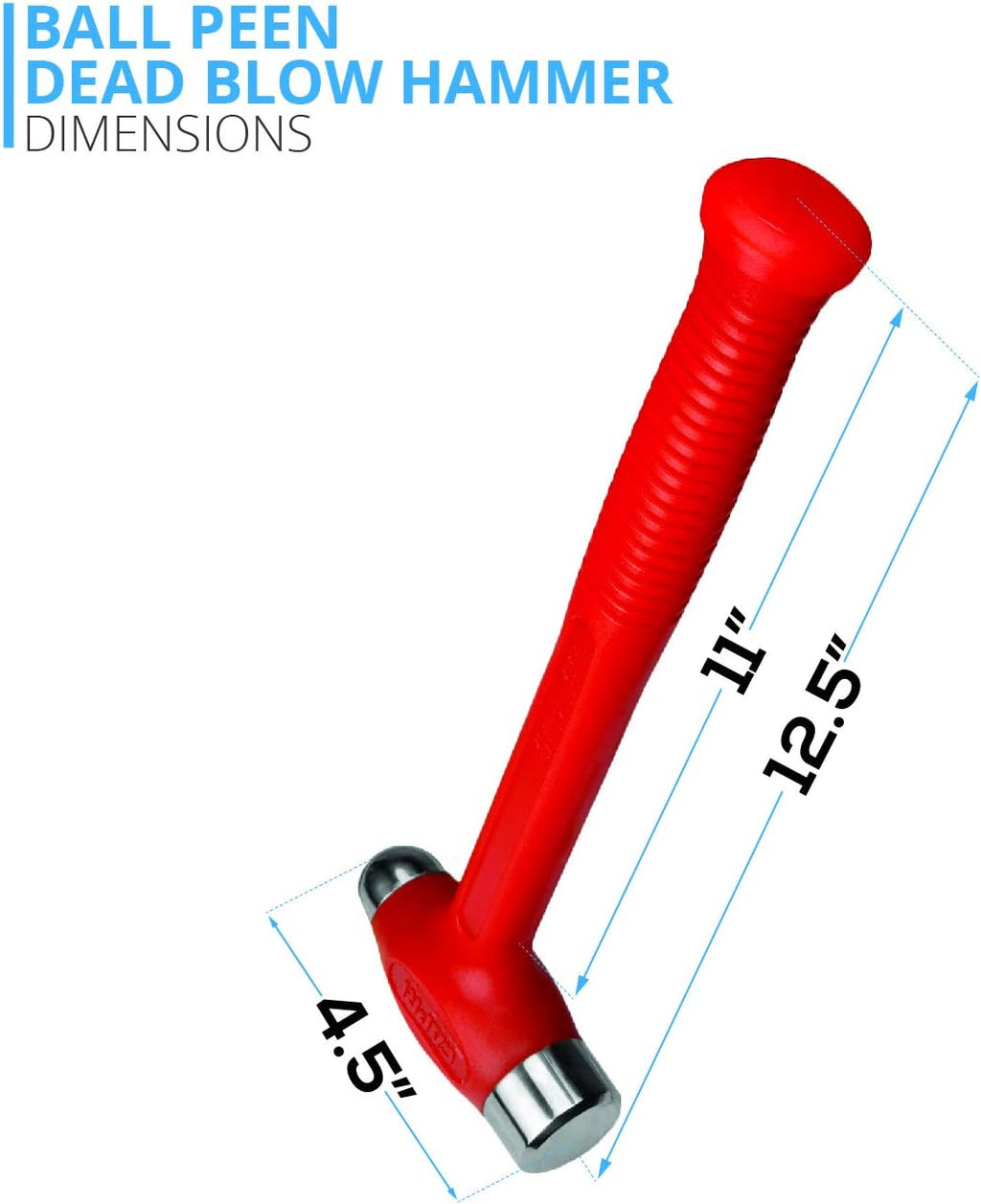 Dead Blow Ball Peen Hammer, 36 oz Pack of 2 H807128