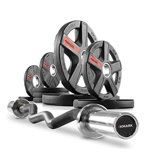 EZ Curl Bar and Olympic Weight Set P257