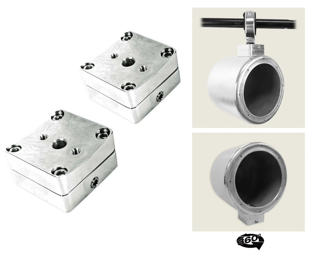 8" 360° Swivel Chrome Tower Speaker Pods L833337