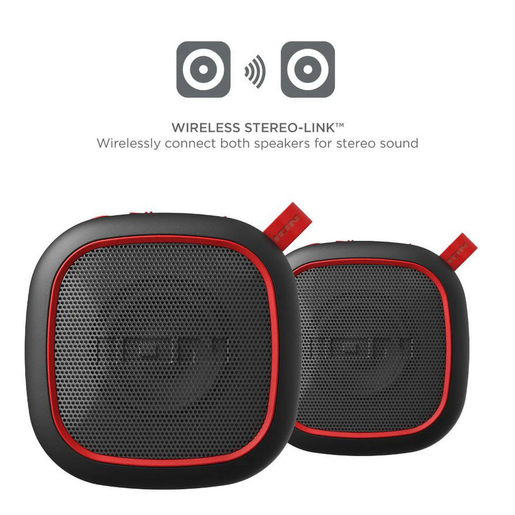 Black Portable Bluetooth Speaker 2 Pack K104