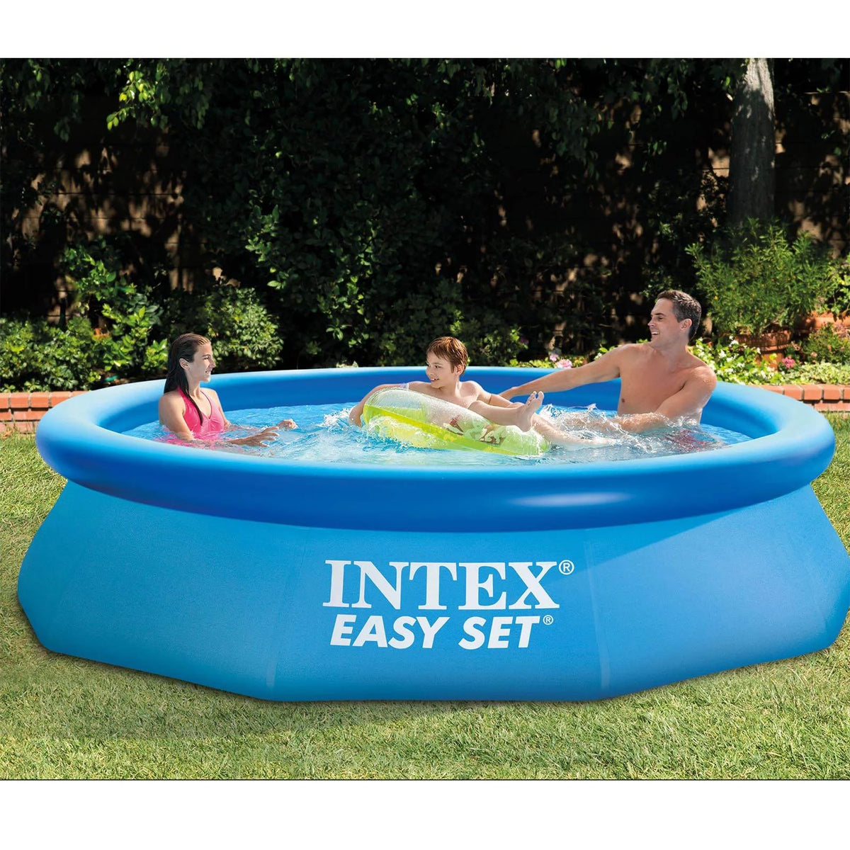 Inflatable Round Swimming Pool & Debris Cover N805851