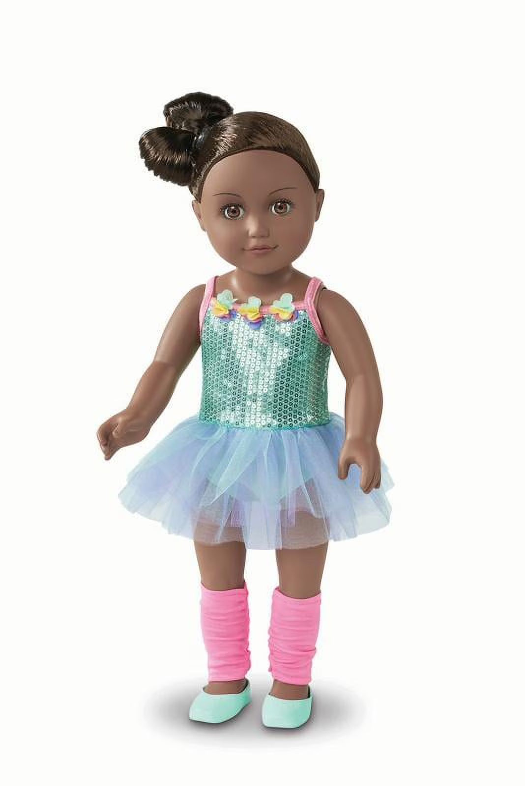 18 inch Posable Doll with Brown Eyes I31726