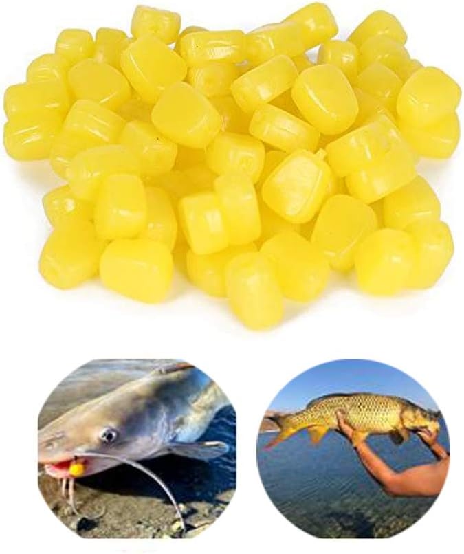 30 / 50 pcs TPR Simulation Soft Baits Corn Carp Fishing Lures Floating Baits U762115