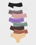 Ribbed Cotton Mid-Rise Panty 9 Pack V8773