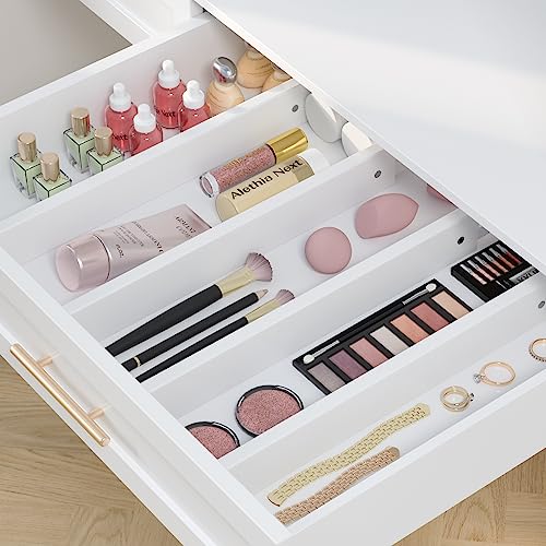 Bamboo 4-Pack Adjustable Drawer Dividers Organizer B969916