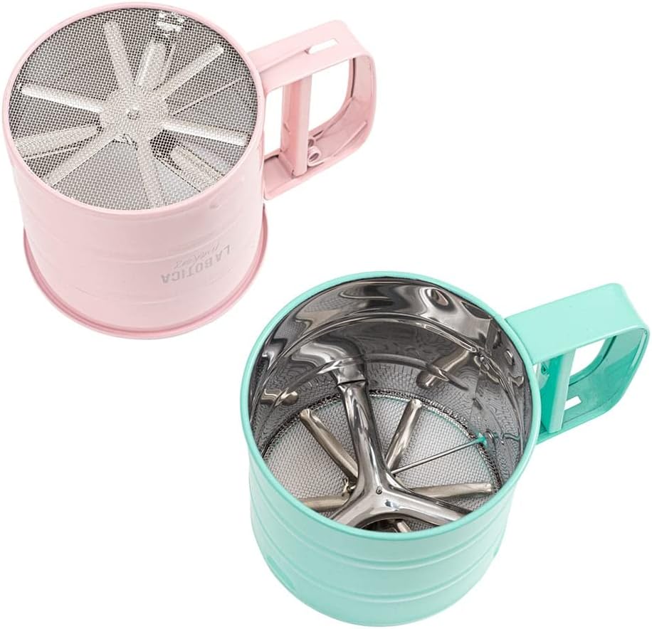 Pink Stainless Steel Hand-held Flour Sifter H6470