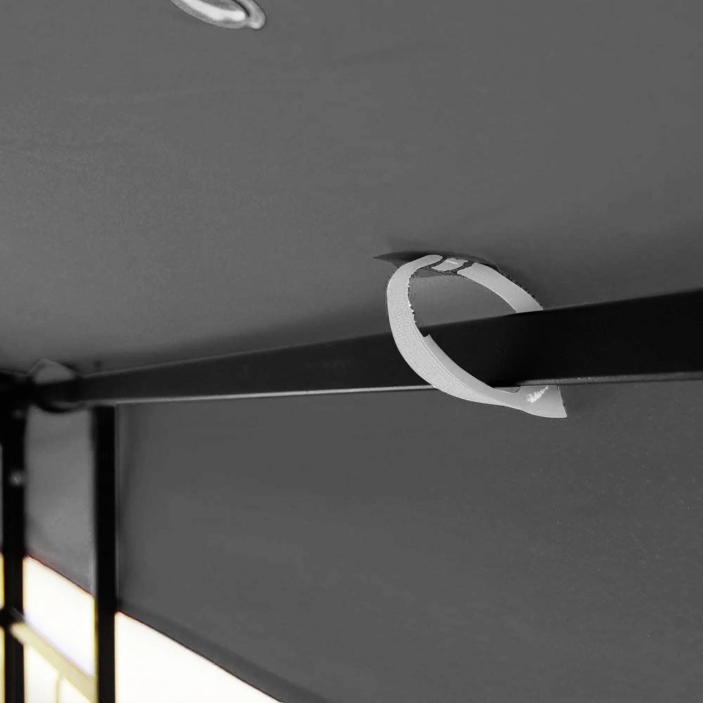 10x10 Ft Double Tiered Gazebo Replacement Canopy Top Cover Only H4072