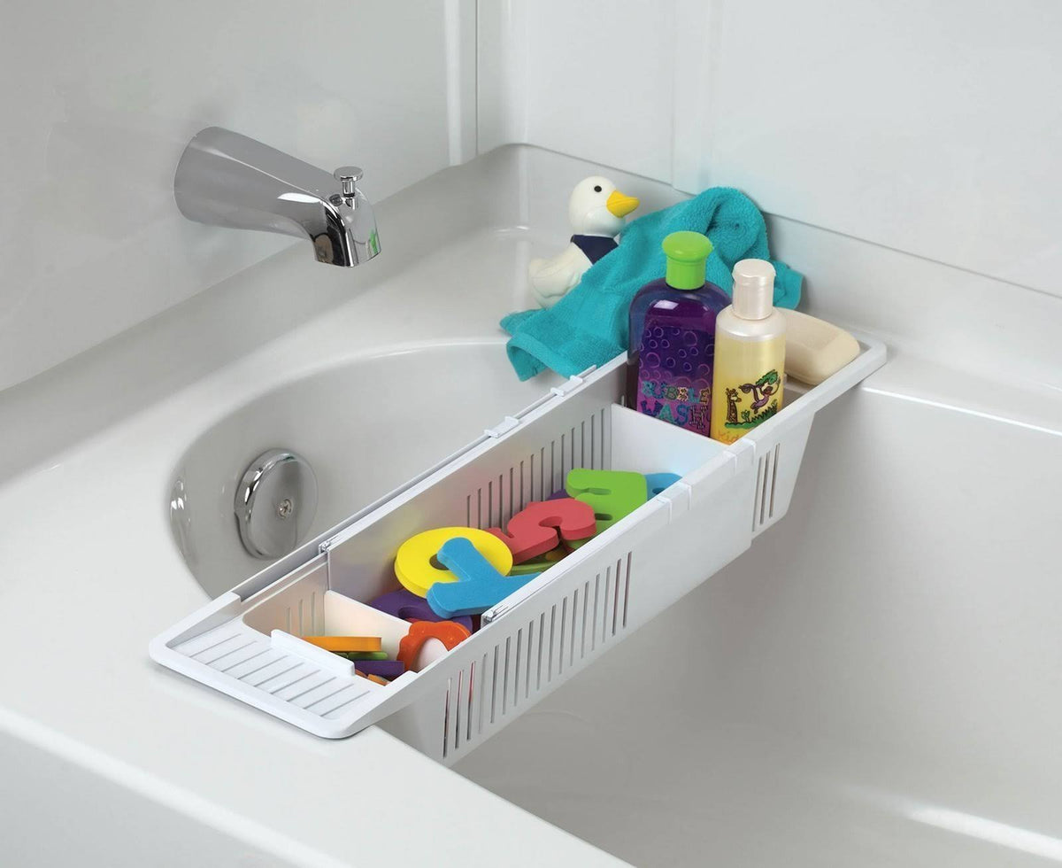 White Bath Toy Organizer Storage Basket, 2 Count M605901