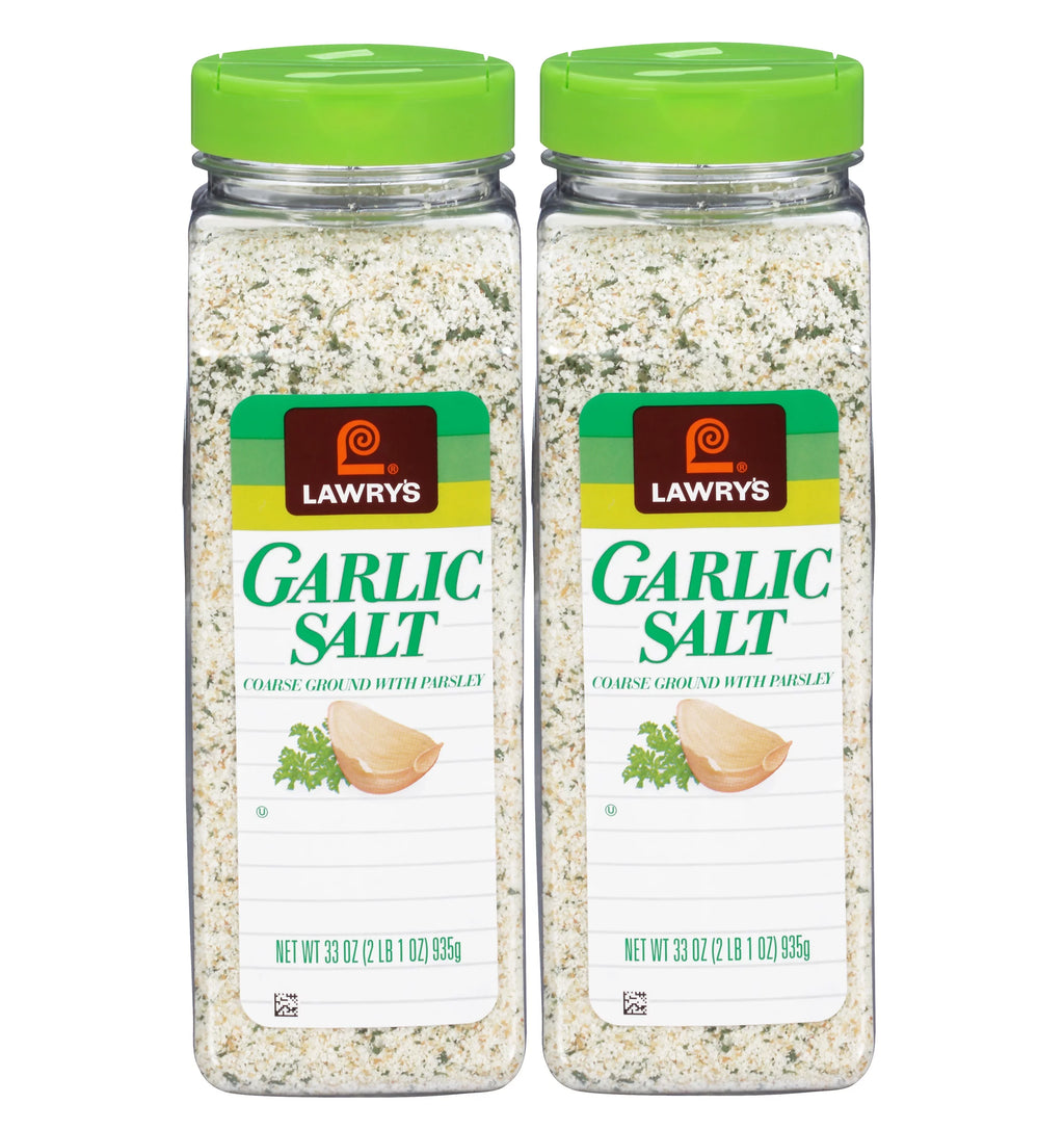 2 Pack Coarse Ground Garlic Salt with Parsley, 33 oz S2616