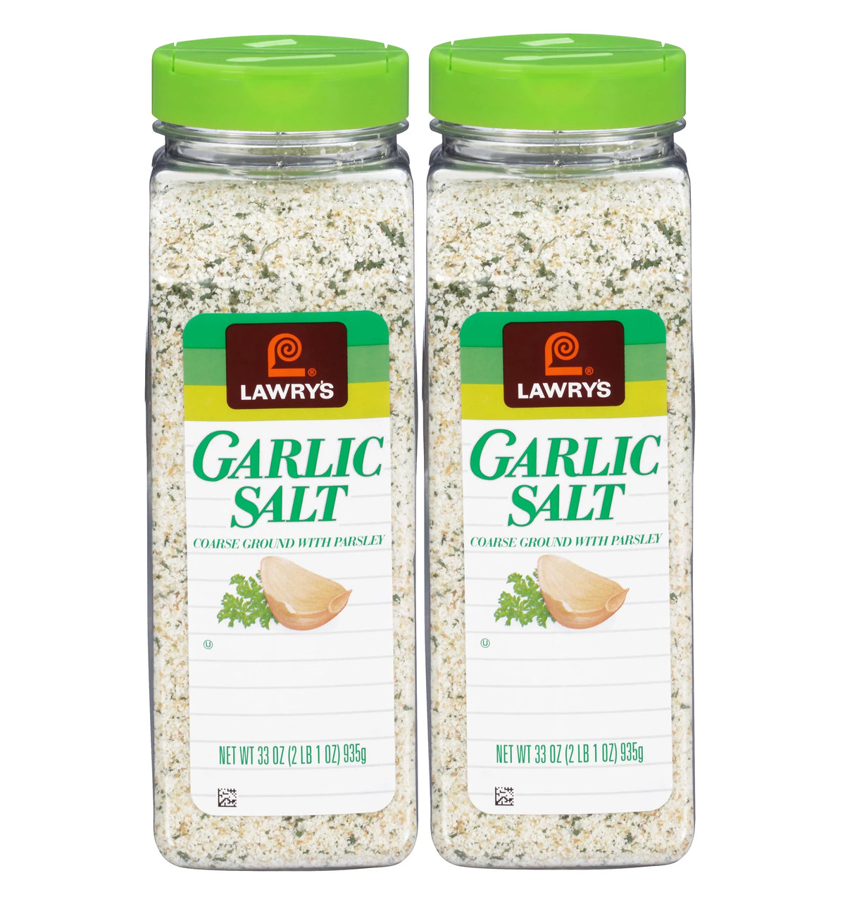 2 Pack Coarse Ground Garlic Salt with Parsley, 33 oz S2616