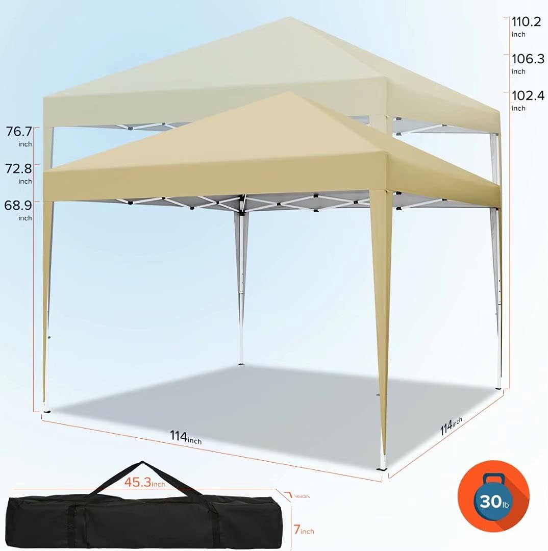 10'x10' Pop Up Canopy Tent with Sidewalls B59207