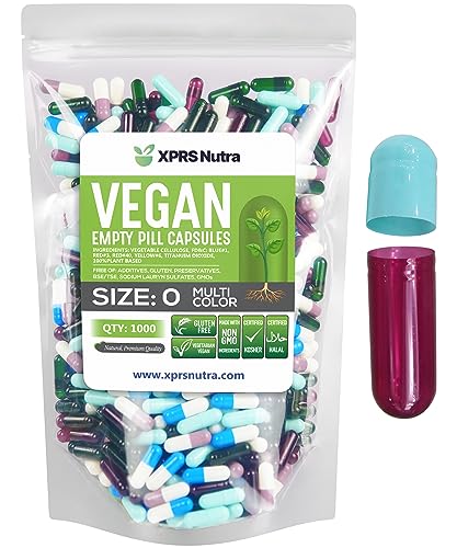 Size 0 Empty Vegan Capsules 1000 Count Q9899