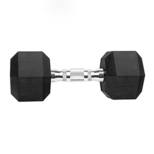Rubber Coated Cast Iron Hex Dumbbell Free Weights F820253