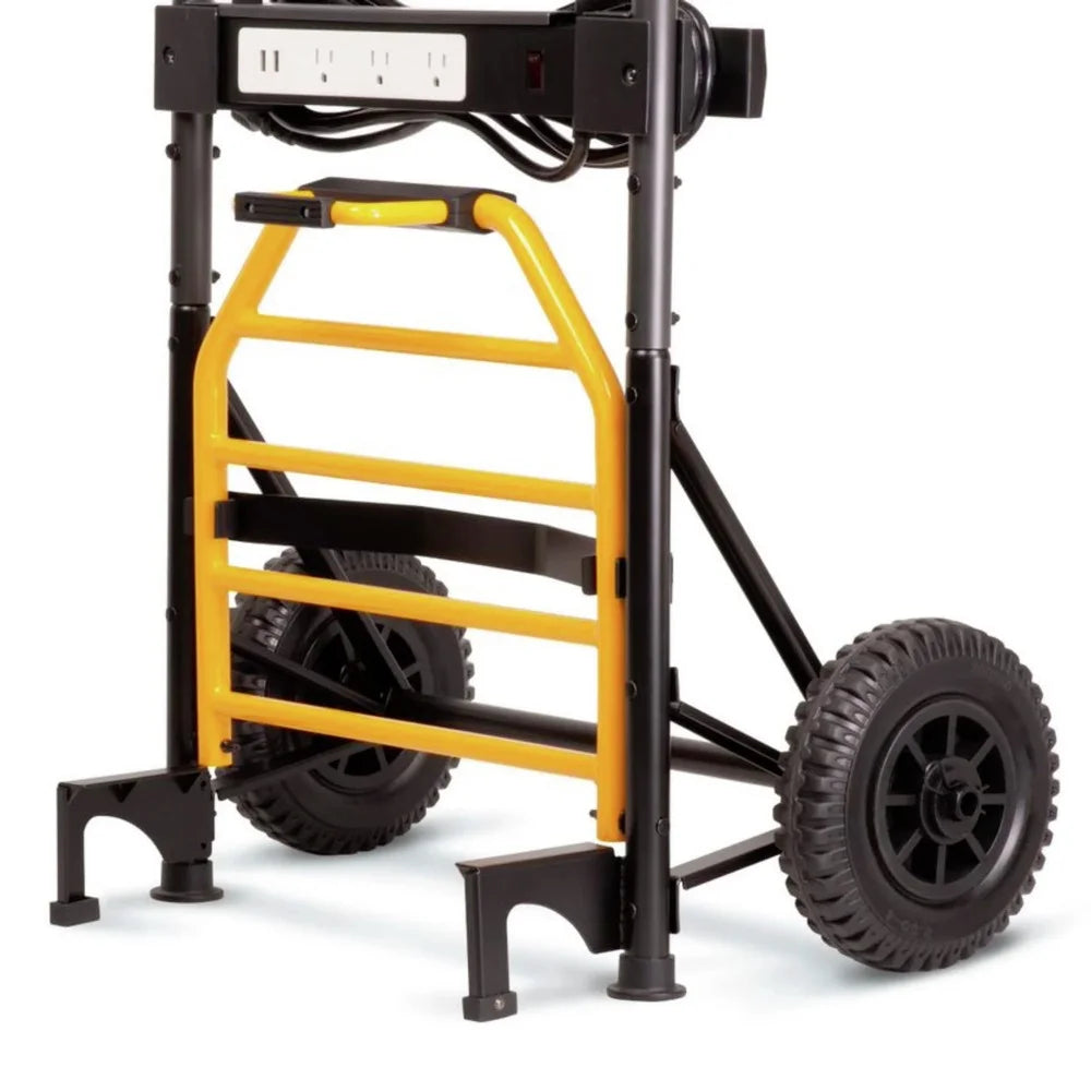 200 lbs. Capacity Hand Truck 5-in-1 Mobile Workshop with Integrated Fan and LED Light M6437