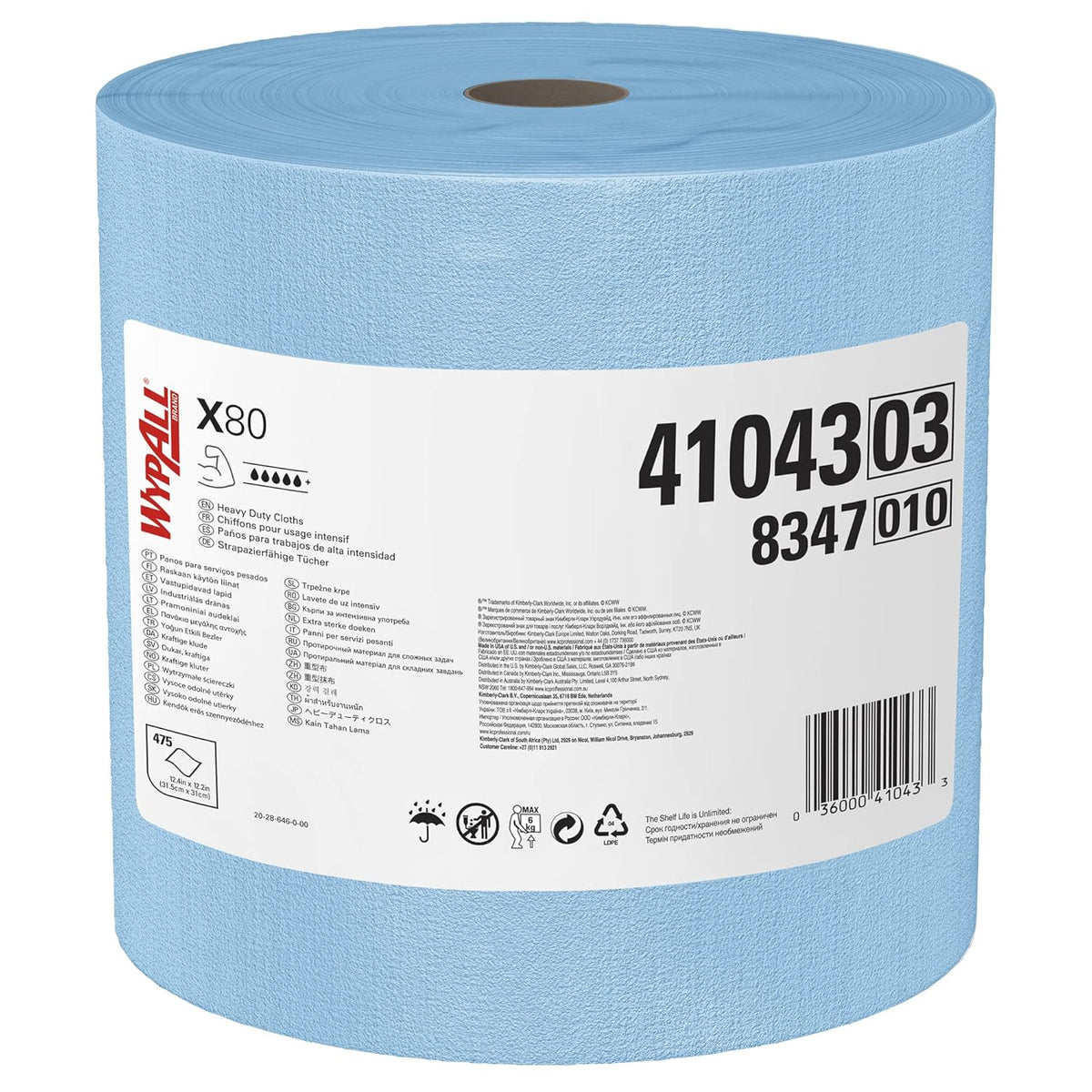 Blue Heavy Duty Cloths Jumbo Roll Q793